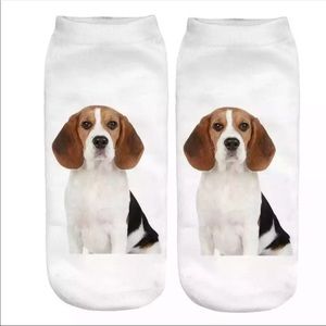 Unisex 3D Printed Socks - Adorable Beagle